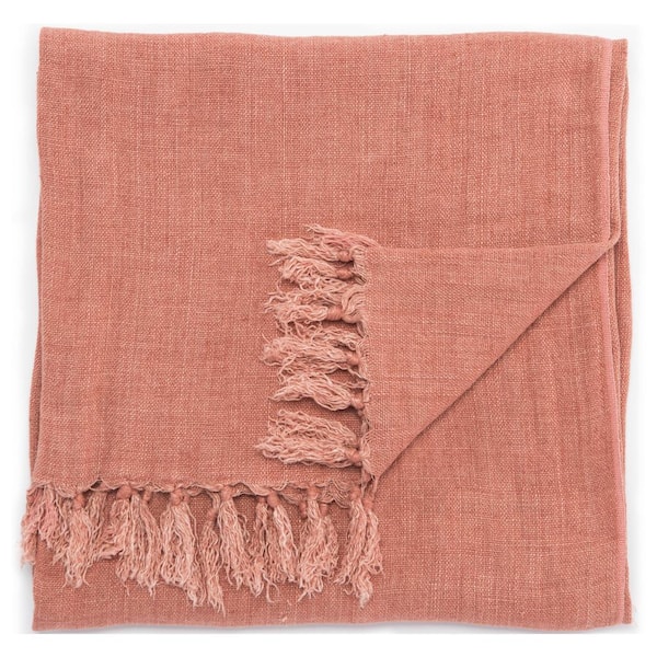 Jaipur Living Melody Solid Pink Throw