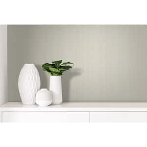 Vertical Texture Beige Paper Non Pasted Strippable Wallpaper Roll (Cover 56.05 sq. ft.)