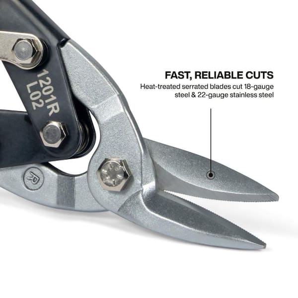 Right-Cut Aviation Snips with Wire Cutter