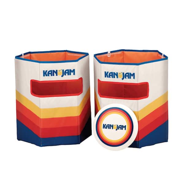 Kan Jam Pack 'n Go Travel-Foldable Outdoor Disc Toss Game for Back Yard, Beach, Park, Tailgates & More Sunrise Edition