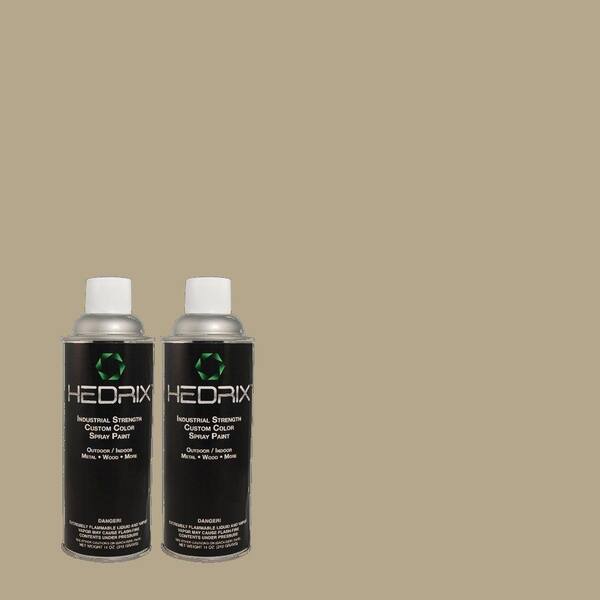 Hedrix 11 oz. Match of RAH-100 Dusty Green Gloss Custom Spray Paint (2-Pack)
