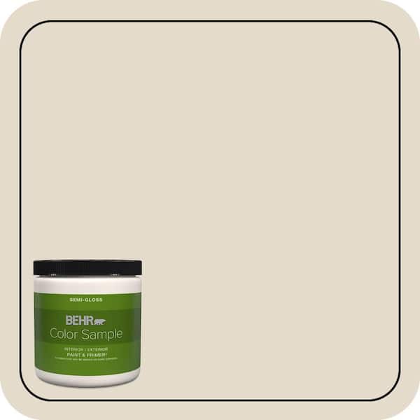 BEHR PREMIUM PLUS 8 oz. #BWC-15 Predictable Semi-Gloss Interior/Exterior Paint & Primer Color Sample