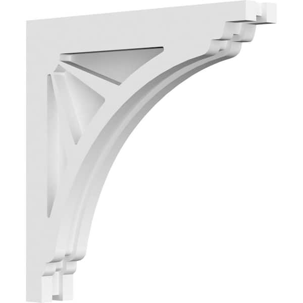 Ekena Millwork 1-7/8 in. x 12 in. x 12 in. PVC Stanford Corbel