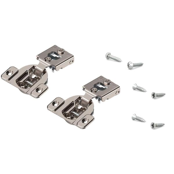 Blum COMPACT Series 35 mm Spring Closing 1/2 in. Overlay for Face Frame Cabinet Wrap-around Hinge (2-Pack)