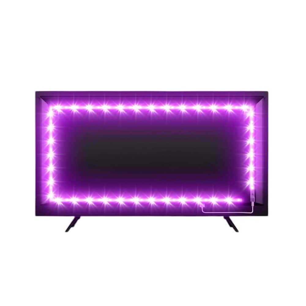 RGB LED TV Backlight Strip Music Sync APP Remote Control USB Powered 13.1 ft. for 32-65in Multicolor price history on PriceWatchPro