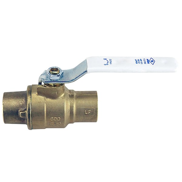 3/4 in. x 3/4 in. Forged Brass Sweat x Sweat Full Port Solder Ball Valve