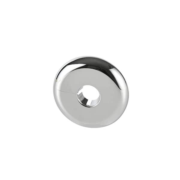 1/2 in. Chrome-Plated Plastic Copper Tube Size Flange Escutcheon Plate