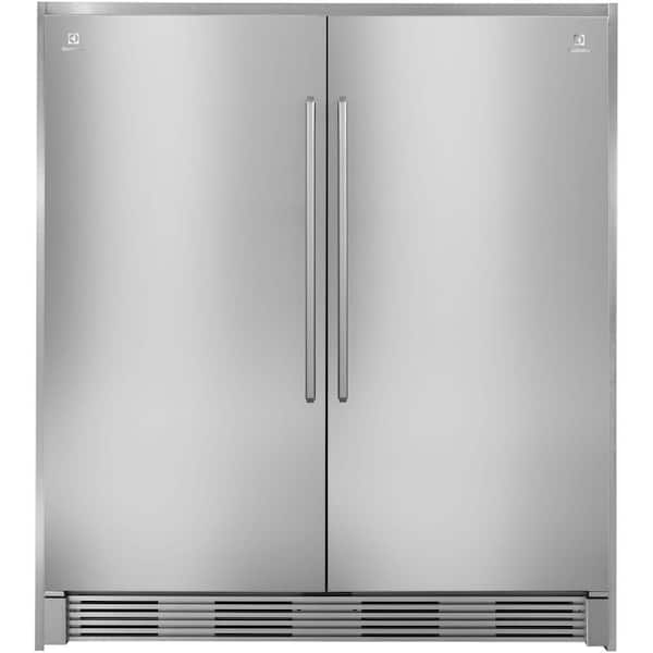 Electrolux 72 in. Double Collar Trim Kit for All Refrigerator or All Freezer in Stainless Steel