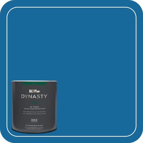 BEHR DYNASTY 1 qt. #P500-7 Cosmic Cobalt Semi-Gloss Exterior Stain-Blocking Paint & Primer