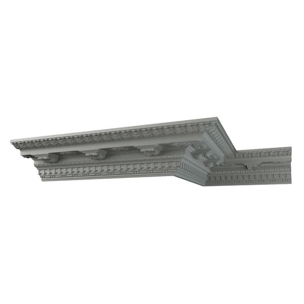 Ekena Millwork Leighton 6.75 in. D x 5 in. W x 12 in. L Polyurethane Crown Moulding Sample