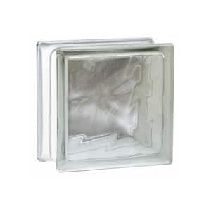 Nubio 4 in. Thick Series 12 in. x 12 in. x 4 in. (3-Pack) Wave Pattern Glass Block (Actual 11.75 x 11.75 x 3.88 in.)
