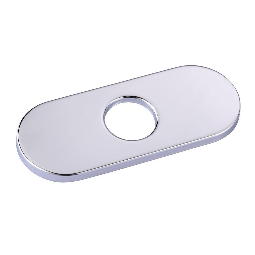 ALEASHA 6.3 in. Stainless Steel Escutcheon Plate in Chrome AL-6G10C ...