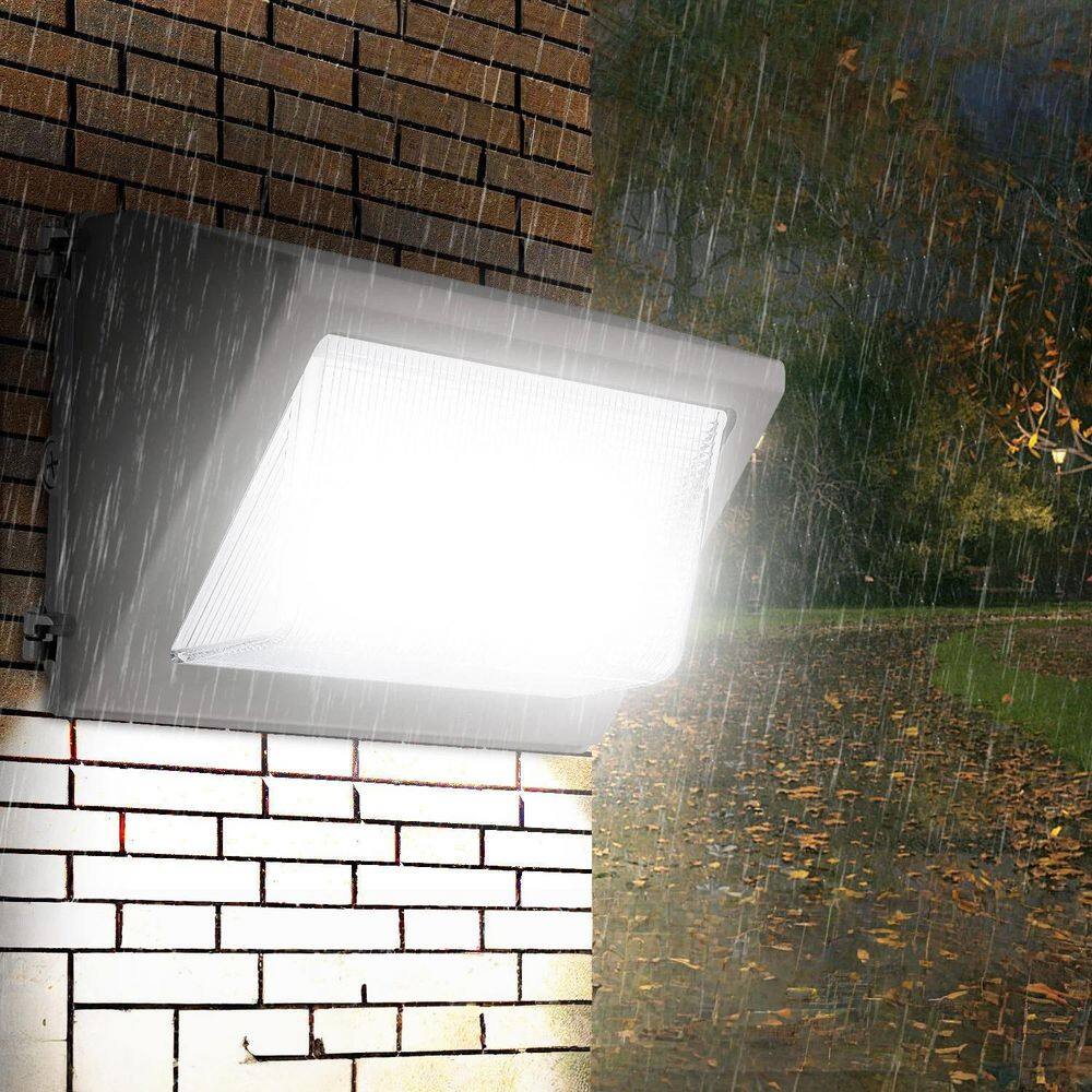 1000-Watt Equivalent 18000 Lumens Integrated LED 5000K Bronze Dusk to Dawn Outdoor Wall Pack Light, IP65 (2-Pack) price history on PriceWatchPro
