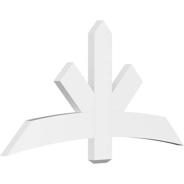 Ekena Millwork Alberta 60 in. W x 30 in. H x 2 in. D Signature Polyurethane Bracket