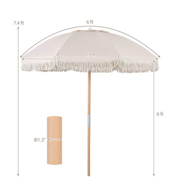 6 ft white patio umbrellas AMMSUN 6ft Small Table Umbrella,White Unrivaled in its size and beauty Kadehome 6 ft. Outdoor Patio