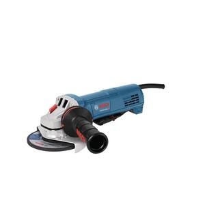 10 Amp Corded 4-1/2 In. Angle Grinder with No Lock-On Paddle Switch