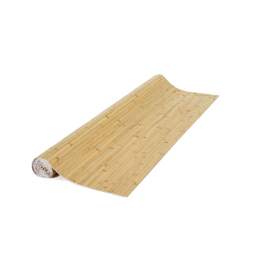Natural Bamboo 48" x 96" Textured Wainscoting Wall Panel