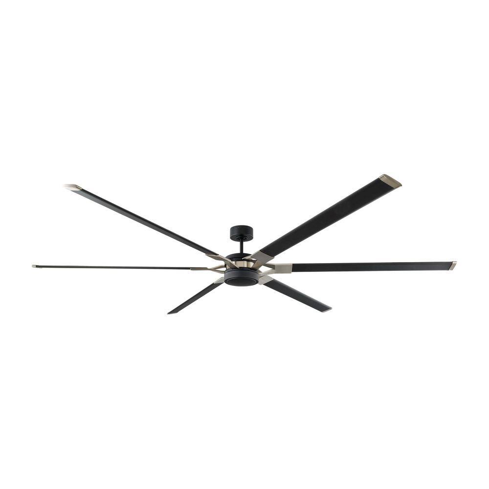 Midnight Black 96" LED Ceiling Fan with Remote and Light