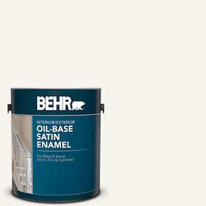 1 gal. White Oil-Based Satin Interior/Exterior Enamel Paint