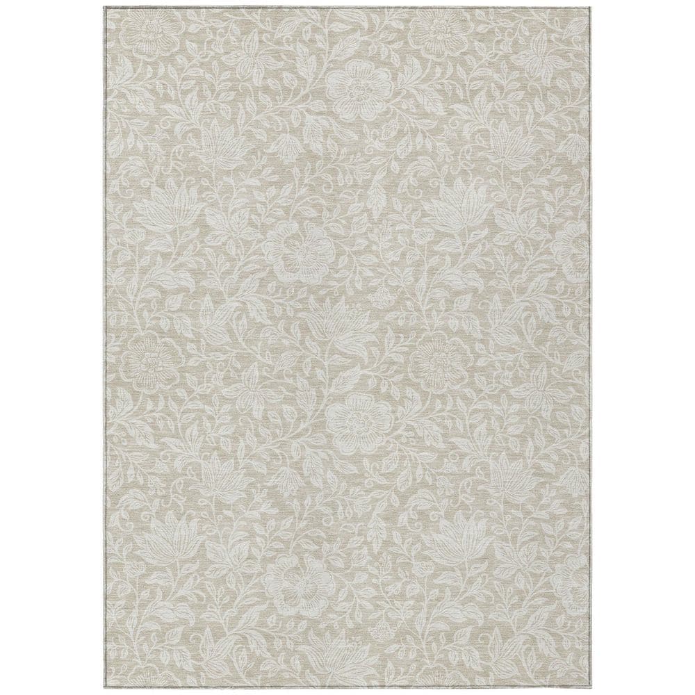 Chantille Machine Washable Indoor/Outdoor Abstract ACN2572 Beige 5 ft. x 7 ft. 6 in. Area Rug price history on PriceWatchPro