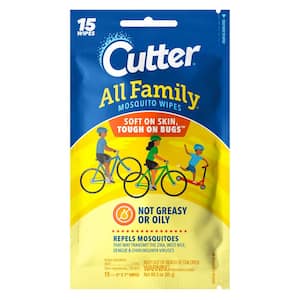 All Family Mosquito Wipes Insect Repellent With 7.15% DEET (15-Count)