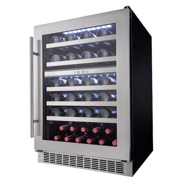 Silhouette Professional 51-Bottle Dual Zone Built In Wine Cellar