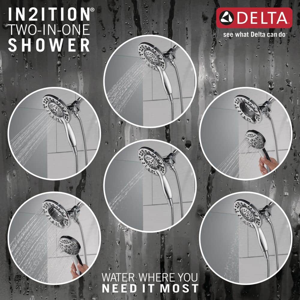 Chrome Dual-Function Wall Mounted Shower Faucet Set
