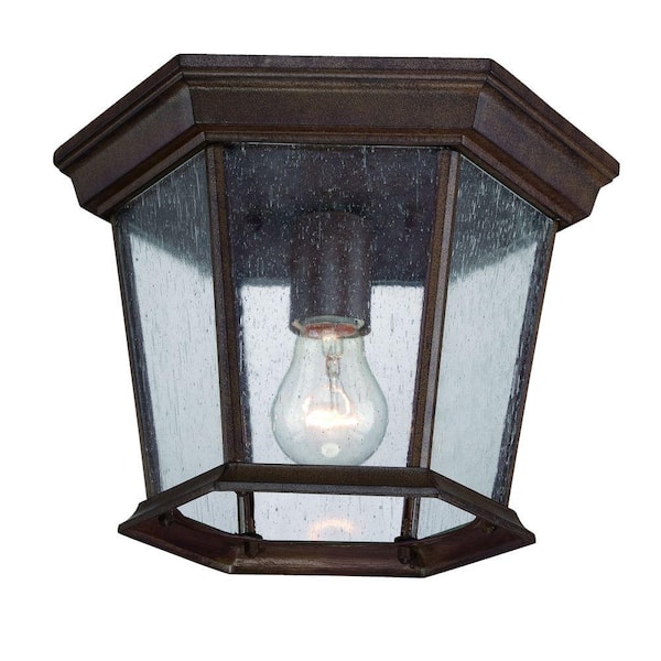 Acclaim Lighting Dover Collection 1-Light Burled Walnut Outdoor Ceiling Fixture
