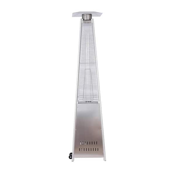 Clihome 46,000 BTU Outdoor Patio Pyramid Propane Space Heater Output Portable Flame