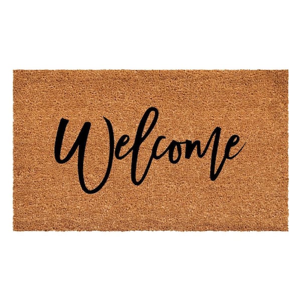 Cursive Welcome Doormat, 17" x 29"