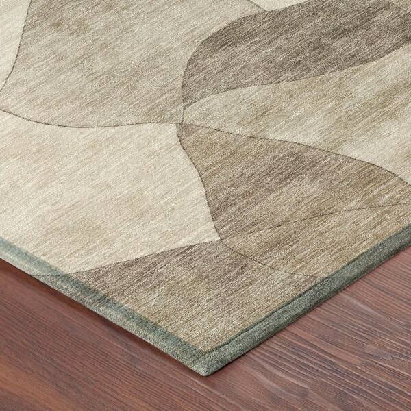 Chantille Machine Washable Indoor/Outdoor Abstract ACN2814 Beige 10 ft. x 14 ft. Area Rug