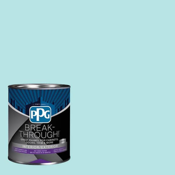 1 qt. PPG1233-4 Seascape Green Satin Door, Trim & Cabinet Paint