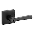 Prestige Spyglass Matte Black Entry Door Handle Featuring SmartKey Security with Microban Antimicrobial Technology