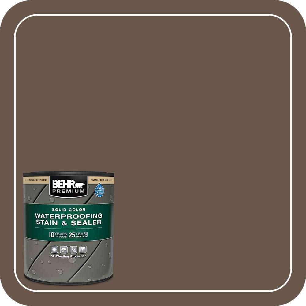 BEHR PREMIUM 1 qt. #PPU5-18 Chocolate Swirl Solid Color