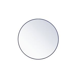 Large Round Black Modern Mirror (45 in. H x 45 in. W) WM9690Black - The ...