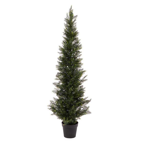 Pure Garden 60 in. Artificial Cedar Topiary HW1500144 - The Home Depot