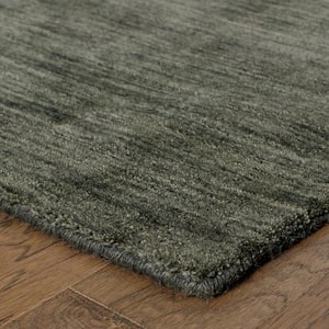 Aiden Charcoal/Charcoal 5 ft. X 8 ft. Solid Area Rug