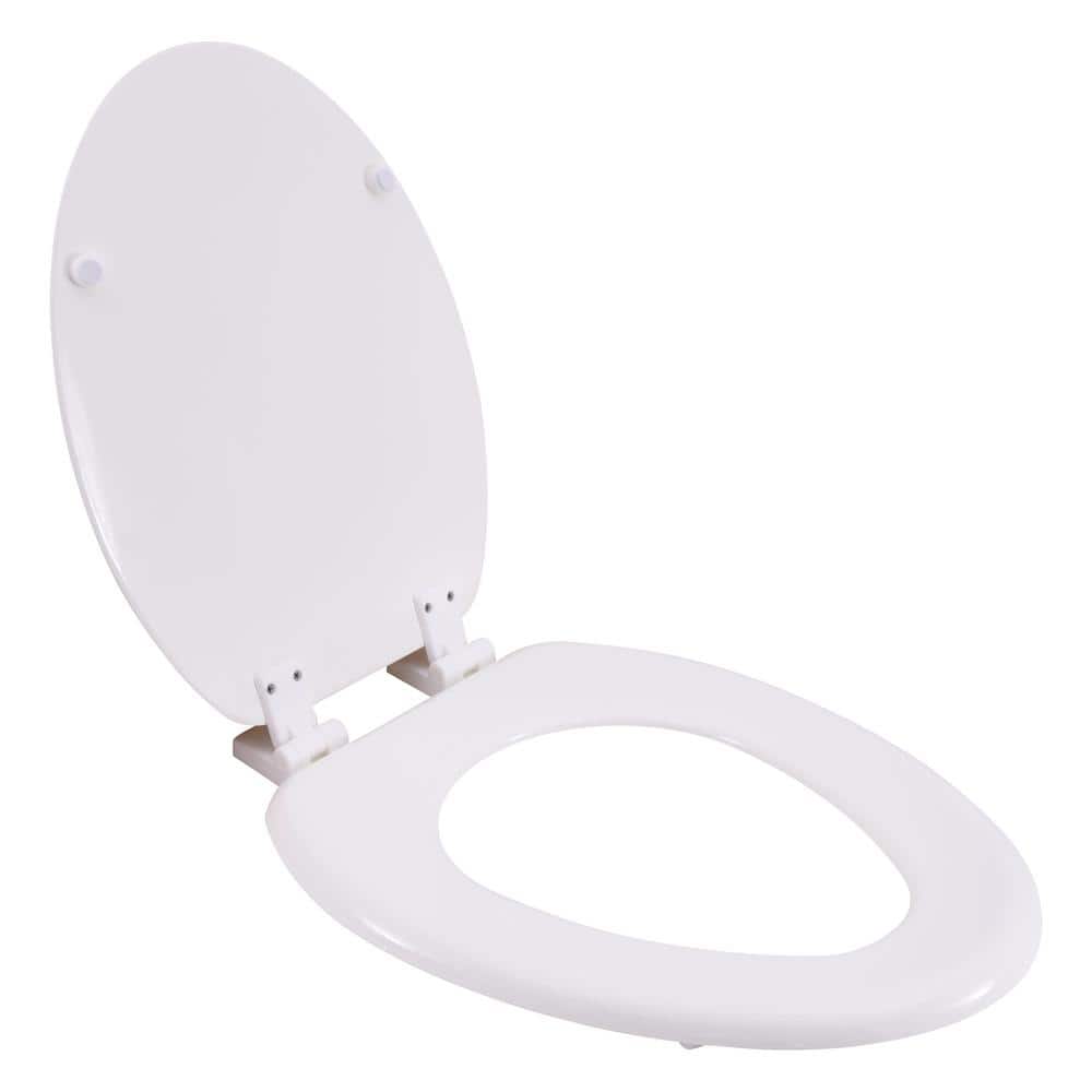Ez-Flo 65907 Elongated Wood Toilet Seat Elongated