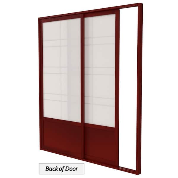 Red Lantern 6-ft x 3-ft Oriental Furniture Bamboo Fence Panel with Lattice - Beige Stained Finish