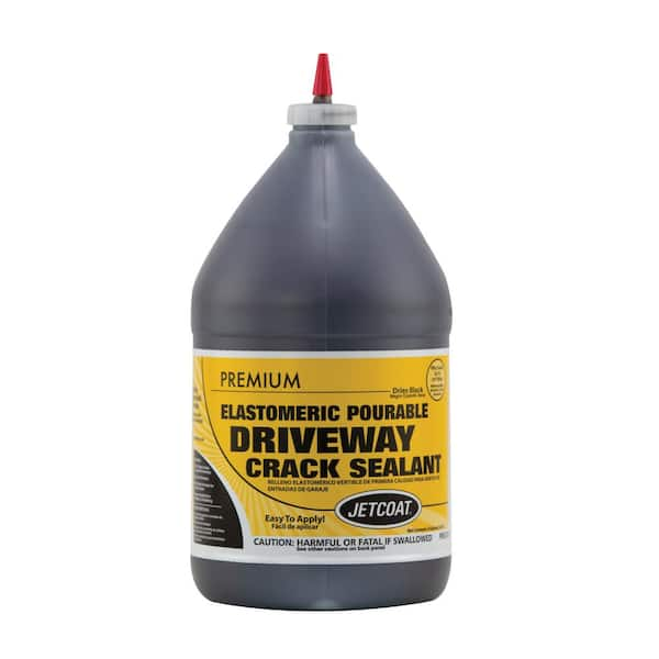 JETCOAT 0.9 gal. Premium Elastomeric Pourable Driveway Crack Sealant (6 ...