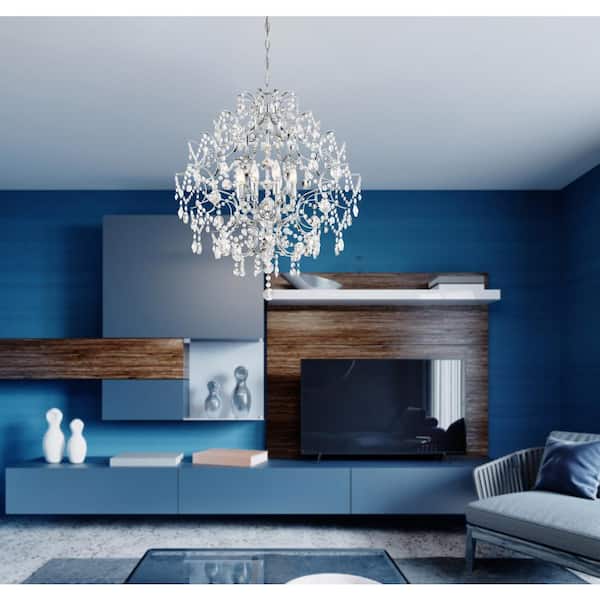 Isabella's Crown 8-Light Chrome Chandelier
