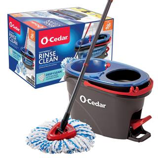Set 5 Teste Mocio Ricambio Per O-Cedar EasyWring: Testine In Microfibra, Manico Acciaio, Spazzola E Base - Pulisci Tutta La Casa (Pavimenti Legno, Piastrelle)