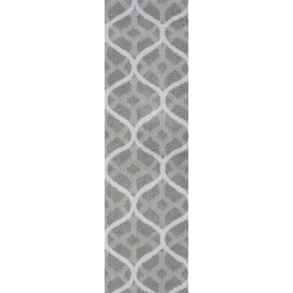 TrafficMaster Remus Silver Grey 2 ft. x 5 ft. Runner Rug SAN2460.68.13