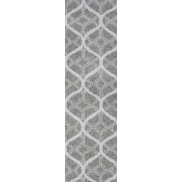 TrafficMaster Remus Silver Grey 2 ft. x 5 ft. Rectangle Indoor Runner Rug