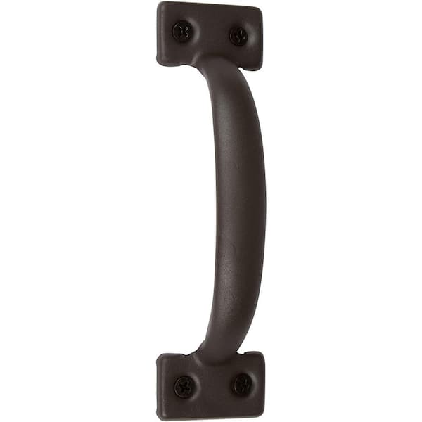 DELANEY HARDWARE 6-1/2 in. Bronze Barn Door Hardware Square Pull Handle