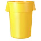 Bronco 55 Gal. Yellow Round Trash Can (2-Pack)
