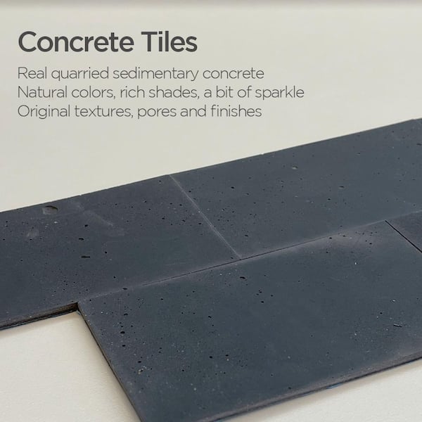 Concrete Subway 12pcs Night Sky 24 in. x 6 in. Other Peel and Stick Tile Decorative Backsplash (10.32 sq. ft./Pack)