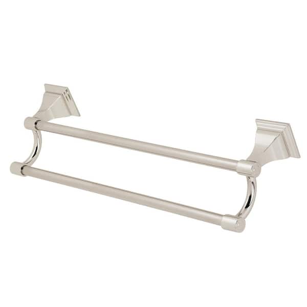 Kingston Brass Monarch 18 in. Wall Mount Dual Towel Bar in Polished Nickel