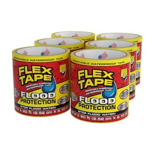 3.75 in. x 20 ft. Flex Tape Flood Protection in Yellow (6-Pack)