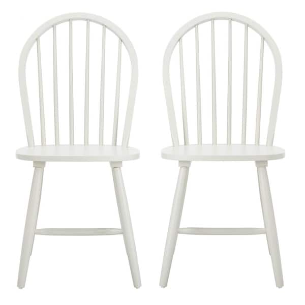 SAFAVIEH Camden Off-White Spindle Back Dining Chair (Set of 2)